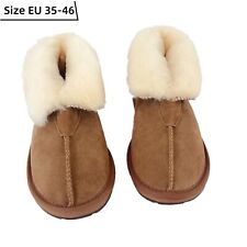 Chinelos femininos masculinos Austrália pele de carneiro lã tornozelo slip on bota mocassins antiderrapantes comprar usado  Enviando para Brazil