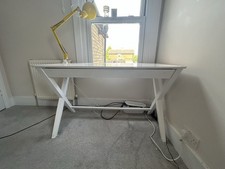 White veneer desk for sale  SANDY