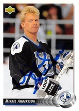 Mikael andersson autographed for sale  Rockville