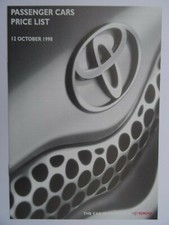 Toyota price list for sale  BOURNEMOUTH