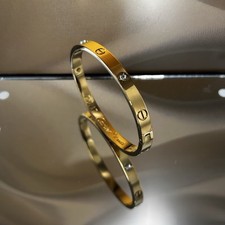 Love bracelet vergoldet gebraucht kaufen  Langen