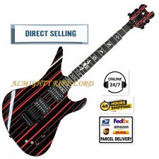 Guitarra elétrica Schect Guitar Research Synyster Gates personalizada listras pretas comprar usado  Enviando para Brazil