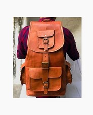 Leather backpack men for sale  USA