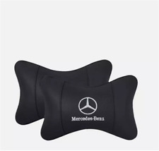 2X Schwarz Auto Kopfstütze Nackenkissen Kopflehnen für Mercedes-Benz Luxus comprar usado  Enviando para Brazil
