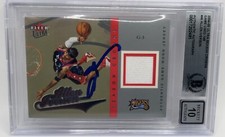 Usado, Allen Iverson Assinado 2004-05 Ultra Season Crowns Jogo Usado #/149 Beckett Auto 10 comprar usado  Enviando para Brazil
