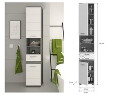 Hochschrank 31x35x191 weiß gebraucht kaufen  Kiel