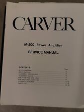 Carver 500 power for sale  Athens