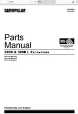 Usado, Escavadeira CAT Caterpillar 320D e 320D L A6F A8F catálogo de peças manual PDF USB comprar usado  Enviando para Brazil