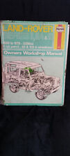 Haynes land rover for sale  BURNTWOOD
