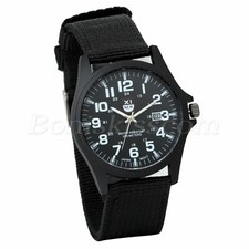 Relógio de pulso masculino exército design exclusivo militar 24 horas pulseira de náilon data quartzo comprar usado  Enviando para Brazil