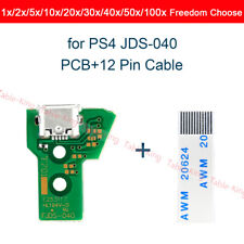 Placa de porta de carregamento de energia USB + cabo de 12 pinos para controles Sony PS4 JDS-040 comprar usado  Enviando para Brazil