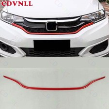 Para Honda Fit Jazz GK5 18-20 Vermelho Brilhante Frontal Malha Capô Grelha Grelha Acabamento Tira comprar usado  Enviando para Brazil