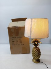 Używany, Lampa stołowa Relaxdays ananas, nowoczesna lampa z kloszem z tkaniny, oprawa E27 na sprzedaż  PL