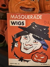 Caixa de bruxa vintage de Halloween com peruca comprar usado  Enviando para Brazil