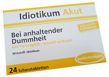 Idiotikum akut scherztabletten gebraucht kaufen  Bad Soden-Salmünster