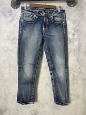 Jeans feminino Miss Me 25 Boyfriend Capri JB501P80 jeans desbotado  comprar usado  Enviando para Brazil