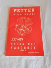 Usado, Vintage Operators Handbook Petter Diesel engines AA1-AB1 stationary engine comprar usado  Enviando para Brazil