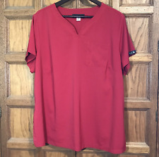 Camiseta Koi Basics Red Scrub Top Feminina 2X Enfermagem Médica Veterinária Bolso Poli Elastano comprar usado  Enviando para Brazil