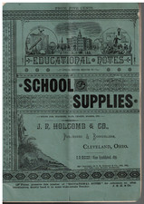 VTG 1886 SCHOOL SUPPLIES CATALOG! CLEVELAND, OH! MAPS/CHARTS/GLOBES/PENS/BOOKS++, usado comprar usado  Enviando para Brazil