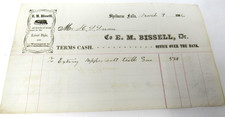 Great 1866 billhead for sale  Alfred