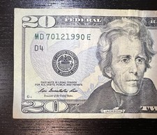 12 de julho de 1990 Fancy Serial MD70121990E NOTA DE ANIVERSÁRIO 12/07/1990 US$ 20 vinte dólares comprar usado  Enviando para Brazil