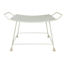 Assento externo/suporte para planta vintage década de 1960 pintado off-white metal aberto comprar usado  Enviando para Brazil