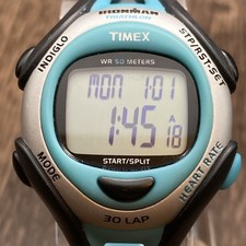 Usado, Timex Ironman Triathalon M588 relógio monitor de frequência cardíaca turquesa nova bateria comprar usado  Enviando para Brazil