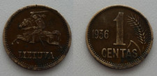 1centai 1936 litauen gebraucht kaufen  Deutschland