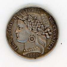 Peru peseta 1880 d'occasion  Expédié en Belgium