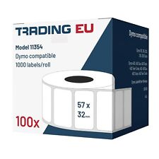 100x Etichetta compatibile con Dymo 11354 57 x 32 mm 1000 etichette per bobina comprar usado  Enviando para Brazil