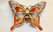 Jeweled butterfly trinket for sale  Clermont