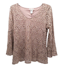 Taupe lace overlay for sale  Shipping to Ireland