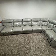 Modern grey leather for sale  Akron