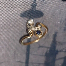 Bague ancienne diamant d'occasion  Lamonzie-Saint-Martin