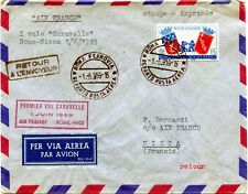 ITÁLIA (S521) 1959 capa st. PRIMEIRO VOO CARAVELLE ROMA NIZZA para FRANÇA comprar usado  Enviando para Brazil