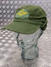 Genuíno Vintage Sueco Algodão Verde Militar Combate fadiga Broca Cap 1960`s Op comprar usado  Enviando para Brazil