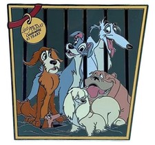 Prendedor Disney Lady and the Tramp 2020 65 aniversario Pound Dogs LE-1000 segunda mano  Embacar hacia Mexico