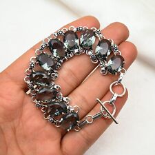 Increíble Pulsera de Alejandrita Piedras Preciosas Hecha a Mano Joyería de Plata de Ley 925 segunda mano  Embacar hacia Mexico