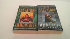 Lot of 2 RA Salvatore Paperback Books- Immortals & Mortals comprar usado  Enviando para Brazil