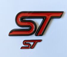 Distintivo traseiro e de volante ST vermelho e preto para Ford Fiesta Focus Puma Kuga S-Max comprar usado  Enviando para Brazil