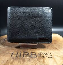 Carteira Hugo Boss masculina couro dobrável carteira cartão preta, usado comprar usado  Enviando para Brazil