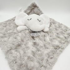 Cobertor de segurança Baby By Bon Bebe branco cinza elefante redemoinho Lovey unissex comprar usado  Enviando para Brazil