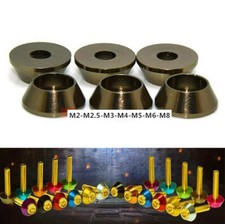 Junta de lavadora de cabeza de taza cono de aleación de aluminio M2-M8 para perno de tornillo anodizado gris Ti segunda mano  Embacar hacia Mexico