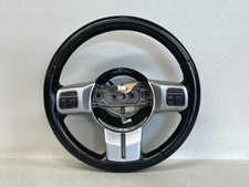 ⭐VOLANTE JEEP WRANGLER 2011-2017 DE COURO PRETO COM CONTROLES OEM LOT2653 comprar usado  Enviando para Brazil