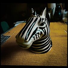 Vintage zebra head for sale  LONDON