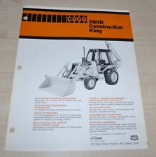 Case 580D Construction King Tractor Broszura Broszura Prospekt sprzedaży na sprzedaż  PL