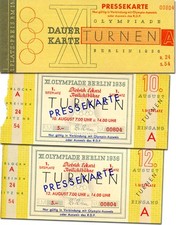 Ingresso de entrada Durcard Ingresso Jogos Olímpicos 1936 Ginástica comprar usado  Enviando para Brazil