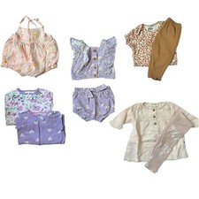 Lote Misto de Roupas para Bebê Menina 3-6 Meses 9 Peças Várias Marcas Verão Primavera comprar usado  Enviando para Brazil