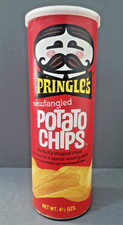 Vintage Pringles Newfangled Batata Chips Lata Vazia Filme Prop Anos 70 COM TAMPA, usado comprar usado  Enviando para Brazil