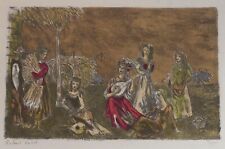 Lithographie musiciennes scèn d'occasion  France